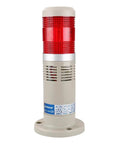 110V AC Alarm Warning Light With Built In Buzzer And Red LED Signal Tower Lamp For Industrial Use, Flashing Light, 80 X 190mm, Model LTP-502WJ Baomain, front view