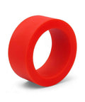 2pcs Robot Wheel Tires Pair with 51mm high grip polyurethane traction tires Shore 45A lightweight red design for DIY projects.