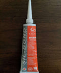 Red High Temperature Silicone Sealant For Automotive And Home Projects 2.8 Oz Tube UV Stable And Non Yellowing Waterproof And Non Shrinking USDA Approved Non Flammable Strong Adhesion For Seals And Gaskets Ideal For BBQ Flues Plumbing