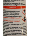 Back view of Red High Temperature Silicone Sealant For Automotive And Home Projects 2.8 Oz Tube with instructions and warnings