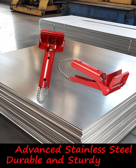 Industrial 2.5 Inch RTV Silicone Squeezer Tool For Automotive Repairs on steel surface showcasing heavy duty red design