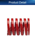 Two Red Die Springs For 3D Printers, 20Mm Outer Diameter, 10Mm Inner Diameter, 25Mm Long, Steel Spiral Compression Springs, Red Finish