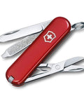 Victorinox Swiss Army Classic SD Pocket Knife Red Ultra Compact Seven Function Tool With Small Blade Scissors Nail File With Screwdriver