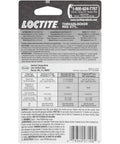 Back view of Loctite Threadlocker Red 271 packaging showing instructions for permanent locking of threaded fasteners up to 25mm.