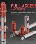 Red Tip 3/32 Inch By 7 Inch TIG Welding Tungsten Electrodes WT20 EWTh-2 AWS Certified 10 Pack shown in durable tubes