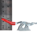 4 Pack Toggle Clamp Set 201A Anti Slip Red Horizontal Hold Down Clamps with ruler for size reference