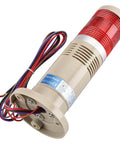Tower Stack Light For Industrial Use 24V DC Red LED Alarm Flash Light With Built In Buzzer And Bright Signal Light Perfect As A Red Warning Beacon For Machinery And Production Lines Heschen
