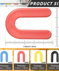 800 Pack U Shaped Tile Spacers For Leveling And Tile Alignment Plastic Structural Shims Set In Four Sizes And Color Codes