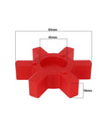 Red Urethane Jaw Coupling Insert L110 Two Pack for Lovejoy Style L-Jaw Couplings 83x45x18mm with measurements