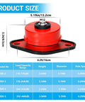 Spring Vibration Isolator with Mounting Bolts For Floor Mounting On Heavy Machinery, durable steel base, rubber cushion, 3.34in high.