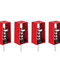 Ceiling Vibration Isolator Hangers 4 Pack With Mechanical Vibration Damping Mounts Red For AC Units Air Processors And Home Theater Studio Soundproofing Anti Vibration Supports Up To 176 Lbs Load Capacity