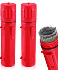 Red 14 Inch Welding Rod Storage Tubes Two Pack Airproof Waterproof Electrode Holders For Stick Welding Canisters shown with rods