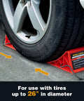 Heavy Duty Wheel Chocks For RVs And Campers, 4 Pack With Rope, Non Slip Hard Plastic Chocks That Keep Your Ride In Place On Any Terrain, Durable And Easy To Remove, Red PAHTTO