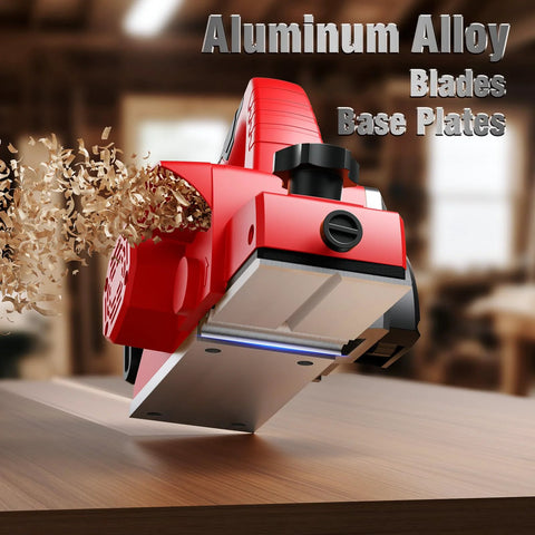 Milwaukee Cordless Three And One Quarter Inch Wood Planer With Brushless Motor 18V Max Bare Tool in use on wood surface