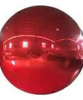 Inflatable Decoration Sphere 90cm Red Mirror Finish, PVC material, reflecting surroundings, spherical shape.