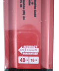 Ultra Slim Redstick 16 Inch Level With Precision Milled Surface For Maximum Accuracy 0.5 mm Per Meter Durable Hang Hole