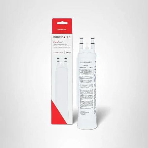 PurePour PWF1 Refrigerator Water Filter Replacement For Clean Tasting Water Reduces Common Contaminants NSF WQA Certified box and filter
