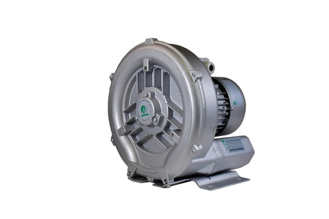 Regenerative Blower 2 HP 220-480V Three Phase 102 CFM Airflow 88 In H2O Pressure Industrial Air Blower side view