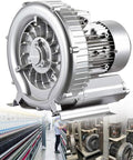 Regenerative Blower 120W To 1100W Single Phase Turbine Blower 110V 60Hz High Pressure Vortex Ring Blower Industrial Vacuum Pump