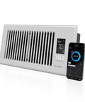 Register Booster Fan For 4x10 Inch Vents That Boosts HVAC Airflow, Ultra Quiet 10-Speed Operation, Bluetooth App Control With Data Alerts And Timers, Heating And Cooling Triggers For Even Temperatures, Fits 4x10 Duct Openings AC Infinity AIRTAP T4 White