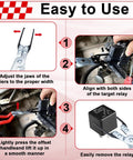 Relay Puller Pliers and Fuse Puller Tool for Cars and Trucks used to remove relays, shown with step-by-step usage instructions.