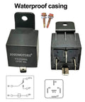 Dual Electric Fan Relay Kit For Radiator Cooling With Thermostat, Temperature Sensor, And Plug And Play Wiring