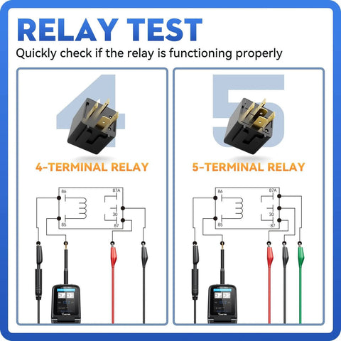 V500 Pro All In One Automotive Electrical Tool With Open And Short Circuit Detection And Breaker Finder relay testing diagram