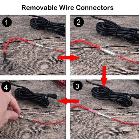 Add-A-Circuit Micro2 Fuse Tap Kit With 4 Fuse Tap Holders And 6 Micro2 Fuses showing removable wire connectors for easy setup.