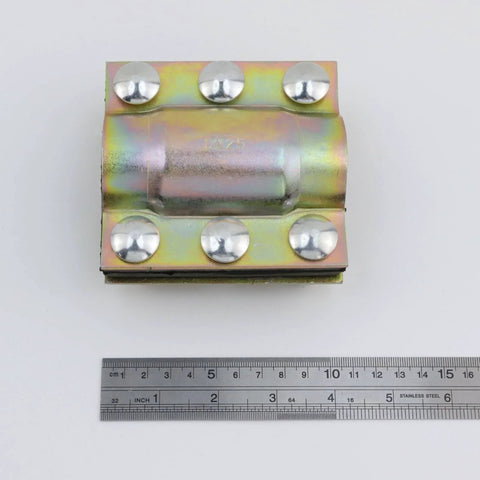 Water Pipe Repair Clamp Kit For 1.3 Inch OD Pipes 4 Inch Length Carbon Steel With Rubber Liners Leak Sealer Emergency Repair Tool