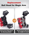 Replacement ball head for Mechrig 62003 and CAME-TV 61013 magic arms.