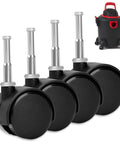 Replacement Caster Wheels Set Of 4 For Shop Vac Vacuum Cleaners 6774200 4201796 Ensures Smooth Movement And Stability