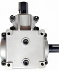 Front view of Gear Box Assembly Direct Fit For Scag Turf Tiger Mower Deck 482486 showing mounting points