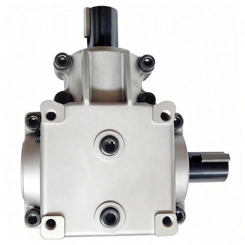 Front view of Gear Box Assembly Direct Fit For Scag Turf Tiger Mower Deck 482486 showing mounting points