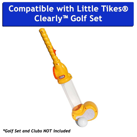 Replacement Golf Balls 2" - Pack of 6 - Oversized Plastic Balls for Beginners or Kids 3+ Years with Little Tikes toy