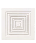 Replacement Grille For 688 Fan By Broan-NuTone, White, 9 X 9.25 Inch, 0.325 Inch Thick, square design, front view