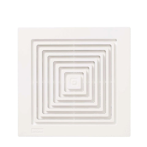 Replacement Grille For 688 Fan By Broan-NuTone, White, 9 X 9.25 Inch, 0.325 Inch Thick, square design, front view