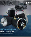 Pump Motor Compatible With JS Barnes Monarch MTE Hydraulics 8111 8111D 8112 shown installed and individually