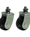 1-1/2" X 5/8" Replacement Jack Caster Kit for Big Red & Torin 3 Ton Low Profile Jacks, includes two swivel casters with mounting hardware