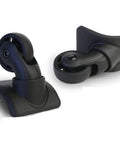 Replacement Luggage Wheel Suitcase Repair Spinner Wheels Model W149, PVC and PP material, smooth bearings, side view.