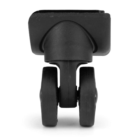 Replacement Luggage Wheel W149-2 Dual Spinner Wheels for Suitcase Repair, front view showcasing durable dual wheels made from PVC.