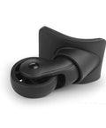 Replacement Luggage Wheel Suitcase Repair Spinner Wheels Model W149 in black, made from PVC and PP, showing wheel and mounting plate.