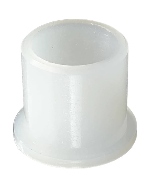 Close-up of Replacement Nylon Bushing 45-080 For One Half Inch Inner Diameter And Five Eighths Inch Outer Diameter Flange