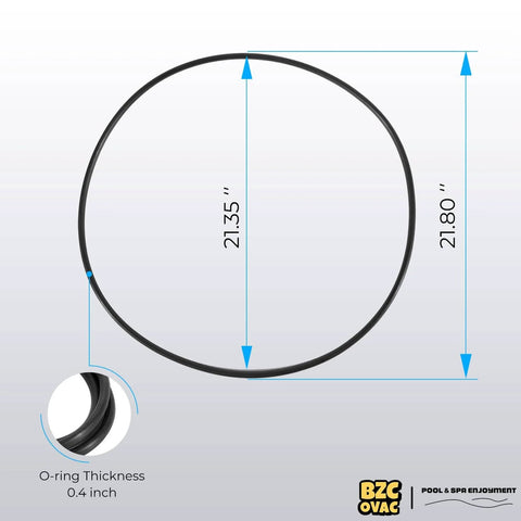 Replacement O Ring Gasket For Pool Filter Tank Fits DEV48 DEV60 DEL48 DEL60 CV340 CV460 CV580 CL340 CL460 CL580 Spa And Pool Filters Replaces O524 Easy DIY Install No Pro Needed Durable Seal, showing dimensions and thickness.