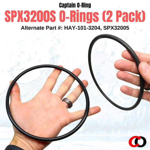 Replacement O Ring SPX3200S Strainer Cover Seal for Hayward TriStar EcoStar Pool Pumps, 2-pack shown close-up in hand.