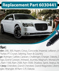 Chrysler car with 200 Pack Car Plastic Trim Boot Rivets Push Clips Fasteners Universal 7.6 Mm Hole 0.3 Inch Head 17.2 Mm
