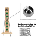 Replacement Steel Ball for Shoot The Moon Game & Pinball - 1.06 Inch (26.92 mm) Steel Balls with arcade game illustration.