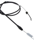 Replacement Traction Cable For Commercial Walk Behind Mower ECS180CKA30000, single cable with spring and metal hook, black plastic casing.