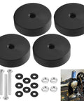 4 Pack Replacement Wheels For Antique Treadle Sewing Machines, 1.32 Inch Diameter And 0.39 Inch Width, durable plug-in, shown with bolts and washers