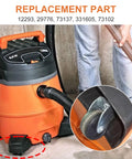 4 Pcs Wet Dry Vacuum Caster Wheels Replacement Set For Vacuum Cleaners Compatible With Dewalt Craftsman Ridgid Models RV1250 RT1200 1650RV WD1850M WD1635M Replacement Parts 12293 29776 73137 331605 73102
