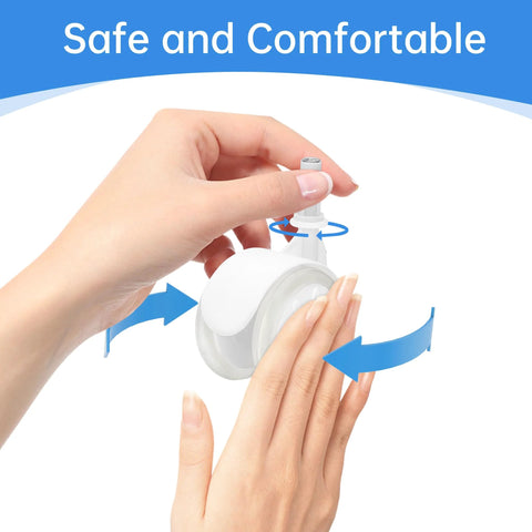 Hands holding a 4 Pcs Replacement Walker Wheel for Baby Walkers Rollators and Strollers Universal Compatibility